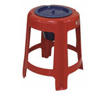 Kw 454 - Pvc Material Commode Stool, Standard Size, Red Color, Lightweight Design, Polished Finishing, Ideal For Bathroom Use