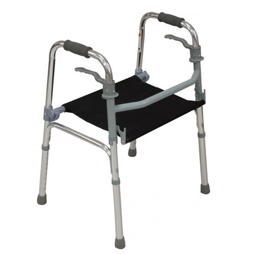 Kw 961l - Foldable Walker With Seat