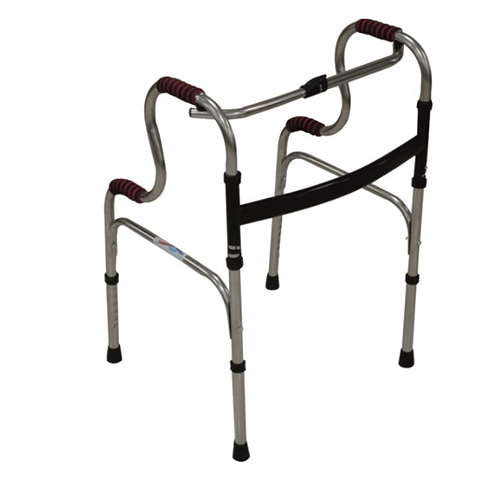KW 816SS - FOLDABLE RECIPROCATING STEP-UP WALKER - STAINLESS STEEL