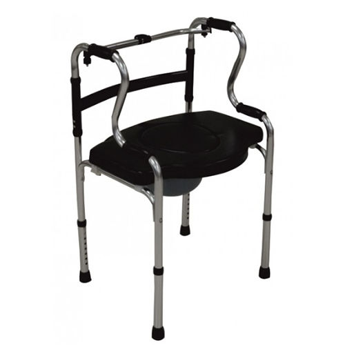 KW 555 - FOLDABLE RECIPROCATING STEP-UP WALKER WITH COMMODE CUSHION