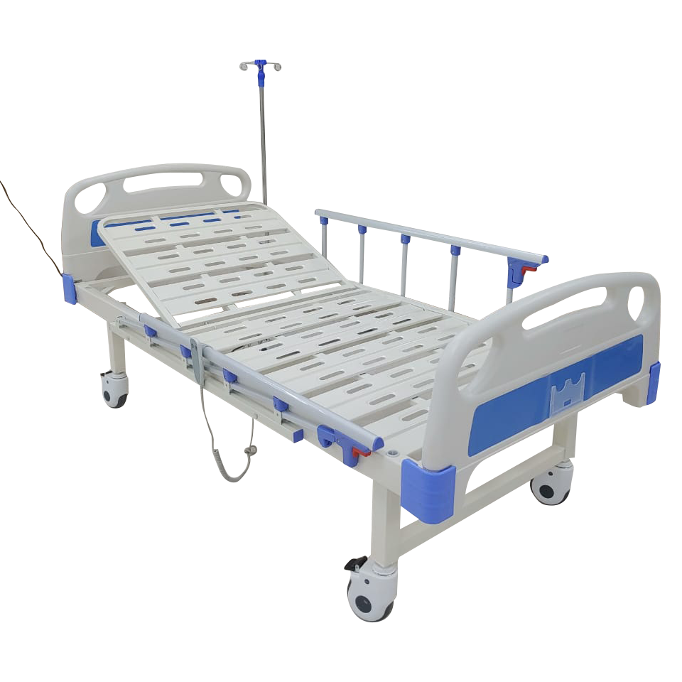 Kw 469 - Imported Single Function Electric Bed - Color: White Blue