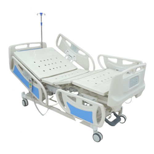 KW 338 - IMPORTED 5 FUNCTION ELECTRIC COT WITH ABS SIDE RAILS BATTERY BACKUP and PANEL OPERATED