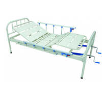 Fowler Cot - Mild Steel, 77 X 36 X 20 Cm | Manual Crank Operation, Detachable Head & Foot Pipes, Aluminium Collapsible Side Railings, Durable And Eco-friendly Design