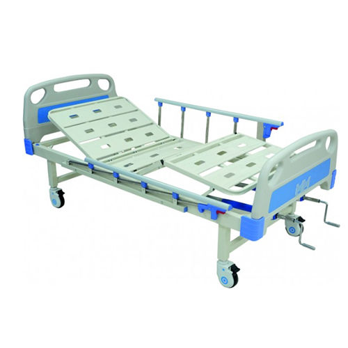 KW 475 - FOWLER COT WITH ALUMINIUM RAILINGS ABS BOARDS and CASTORS