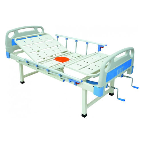 Kw 476 - Fowler Cot With Commode Provision - Color: White Blue