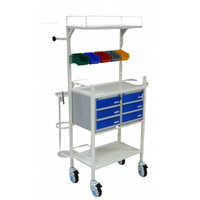 KW 539 (MS) - CRASH CART-EMERGENCY TROLLEY POWDER COATED