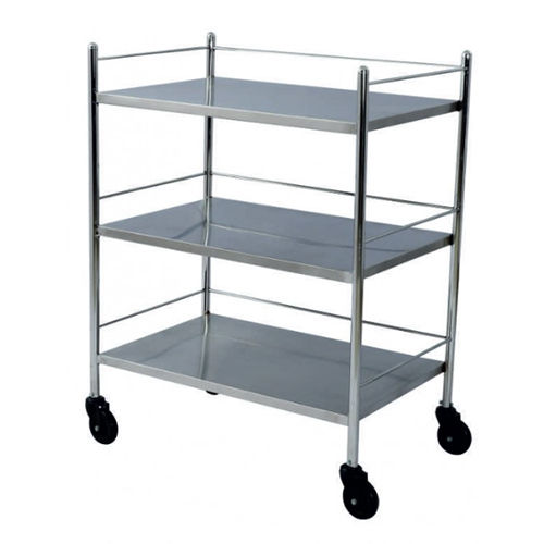 KW 496 (SS) - TROLLEY WITH 3 SHELVES (202 G)