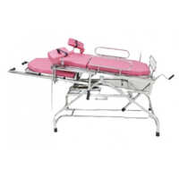 Kw 522 (ss) - Labour Table Deluxe Stainless Steel - Color: Pink