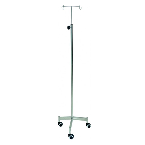 KW 505 (SS) - IV STAND STAINLESS STEEL WITH 2 WHEELS