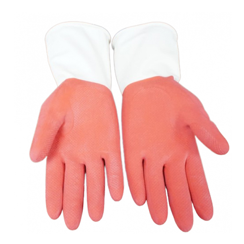 KW 543 (H-RW) - KITCHEN GLOVES HEAVY - RED&WHITE