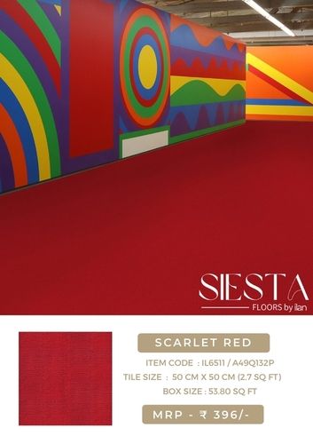 Scarlet Red IL 6511 Carpet Tiles