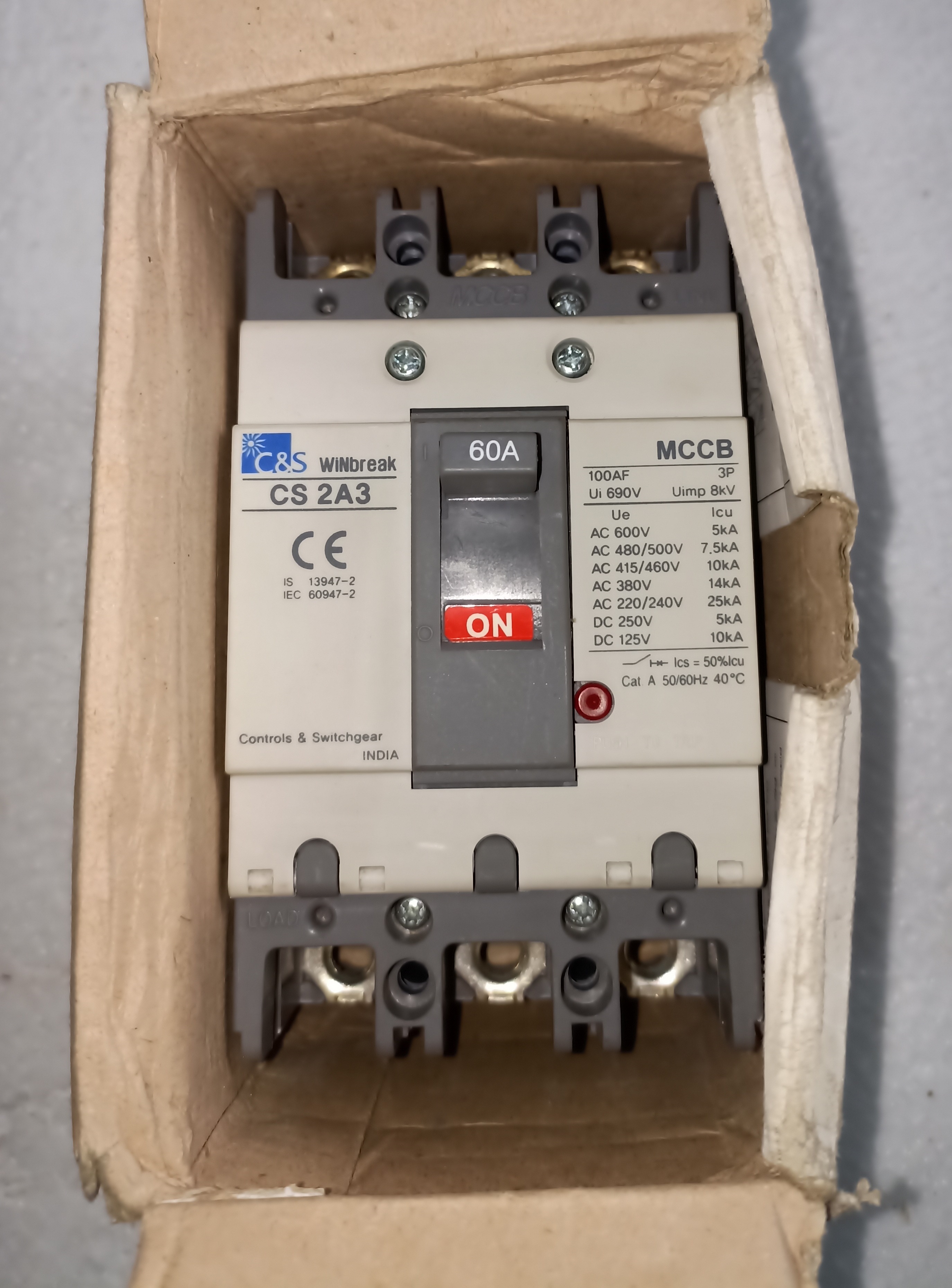 CandS New 60A 3P MCCB