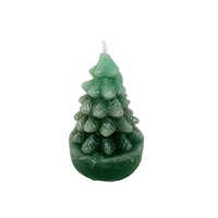 Color Changing Handmade Gel Wax Candle - 9cm Holiday Tree Design | Multicolored, Home Decoration, Unique Gift