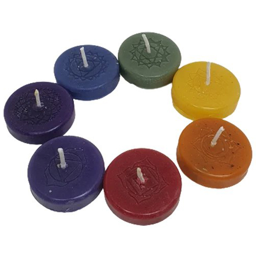 7 Chakra Tealight Candle Set