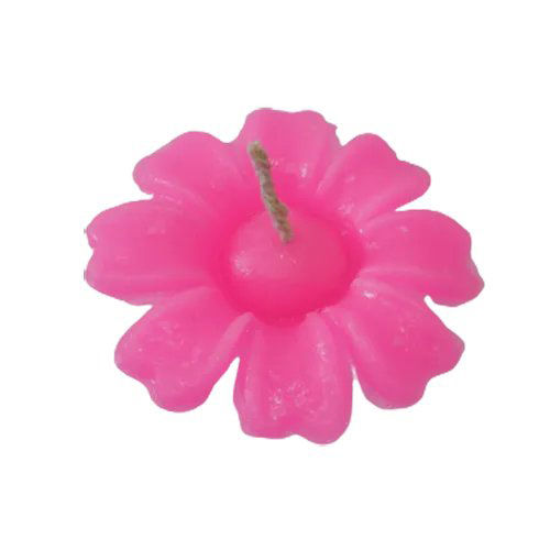 Multicolored Floating Hibiscus Candle