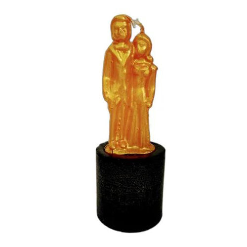 Multicolored Couple Trophy Candle