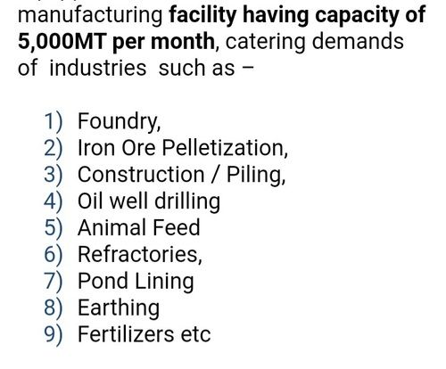 Bentonite for Drilling