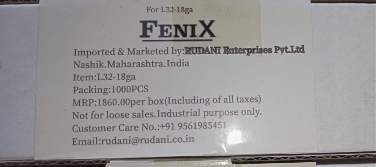 FENIX 18 GAUGE FLOORING NAILS