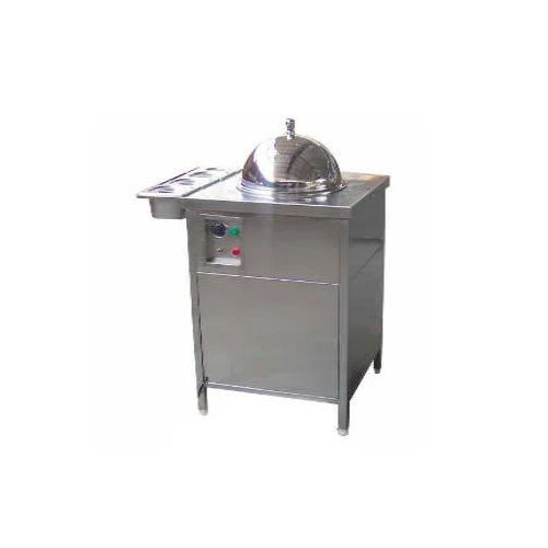 Gray Popcorn Machine With Trolley