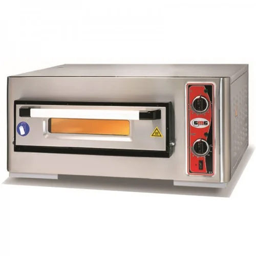 Stone Base Pizza Oven - Stainless Steel, Semi Automatic, Rectangular Design | Gray Color, Ideal for Canteen, Restaurant, Hotel Usage, LPG and Electric Power Options, 1 Year Warranty