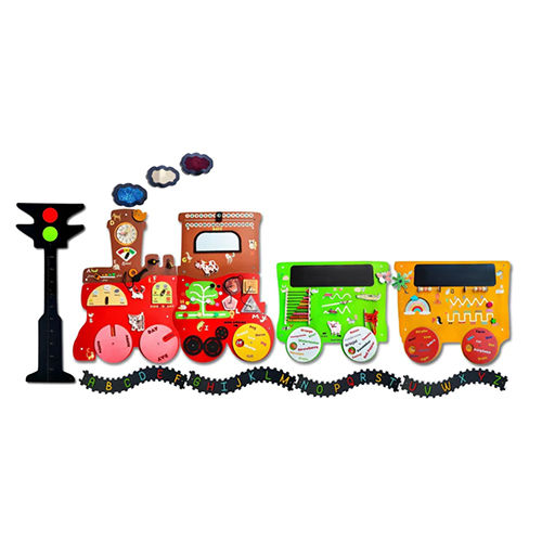 Talking Train 2 Different Activity Coach Height Measure Signal And Alphabets Track