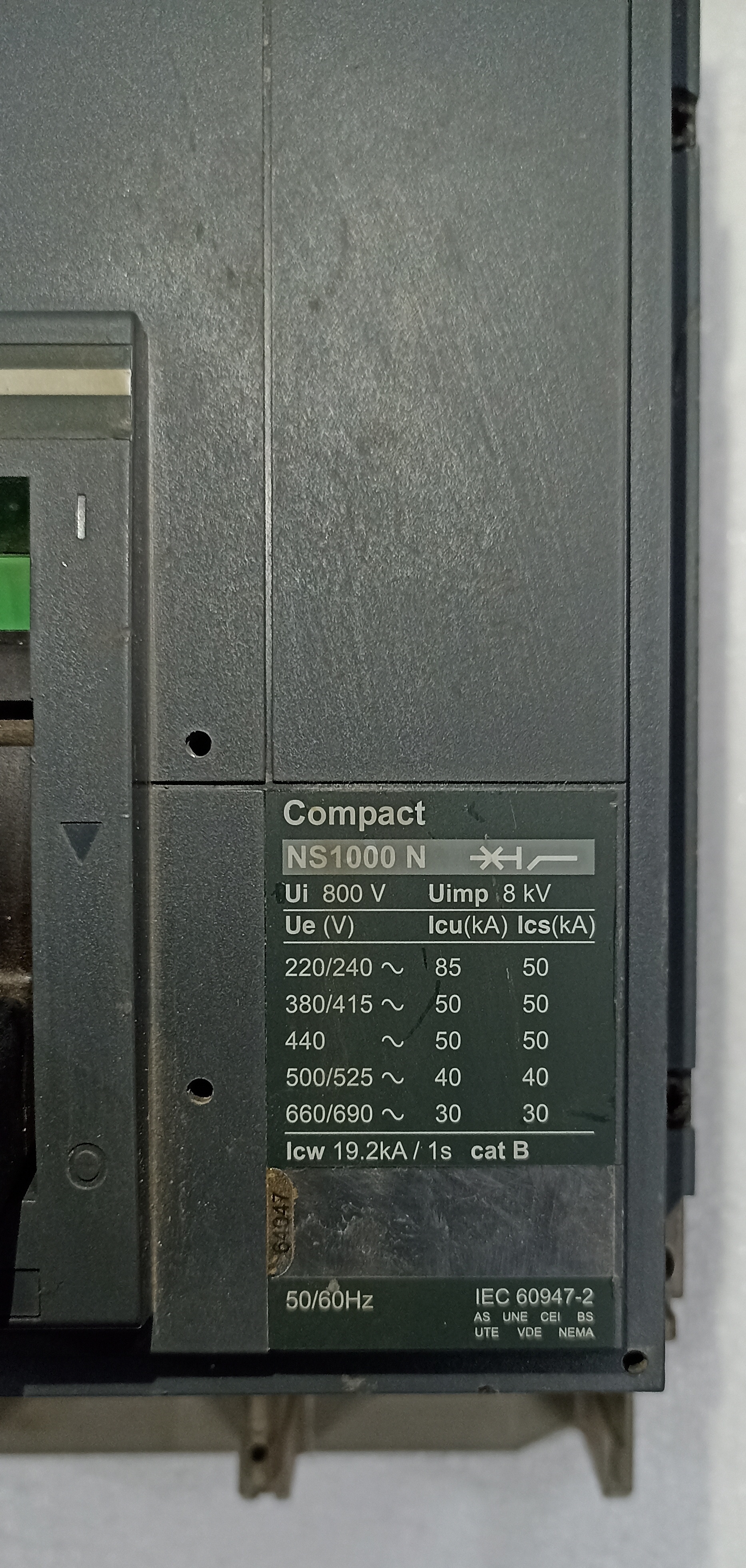 SCHNEIDER (NS1000 N) 1000A 4P MCCB