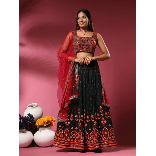 Embroidery Georgette Lehenga Choli