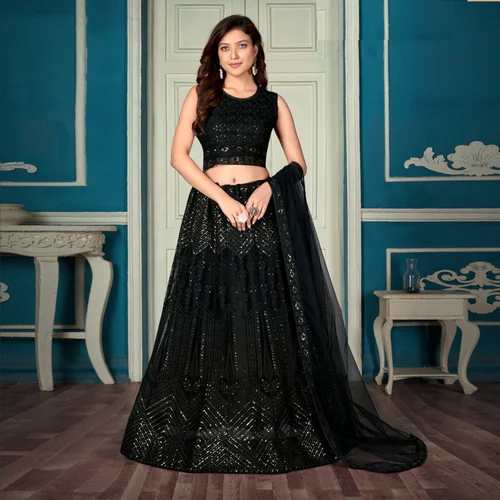 Ladies Black Lehenga Choli