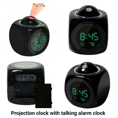 Mutlicolored Digital Display Projector Clock