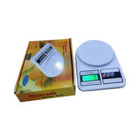 Electronic Kitchen Scale - Steel Material, Multi-colored Finish | Lcd Display, Electronic Power Supply, Counting Function, Easy To Use