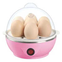 Electric Egg Boiler - Steel, Multicolored Finish | Adjustable Timer, Auto Shutoff, Easy To Clean, Energy Efficient