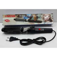 Electric Hair Curler - Durable High-quality Materials, Adjustable Temperature For All Hair Types, Ergonomic Handle, Comb Attachment For Even Heat Distribution