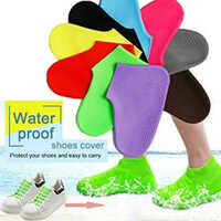 Waterproof Shoe Cover - Cotton Material, Multicolored, Waterproof & Breathable Design, Includes Shoe Dryer & Horns For Care