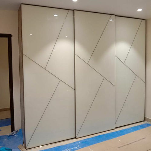 White Overlay Sliding Profile Doors Application: Interior