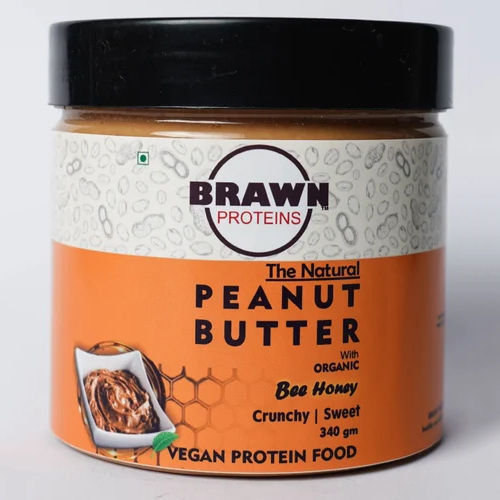 Organic Bee Honey Crunchy Peanut Butter
