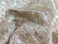 Lining Sequins Zari Work Embroidery fabric - suitable for Luxurious Garment