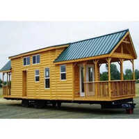 Portable Log Cabin - Color: Yellow