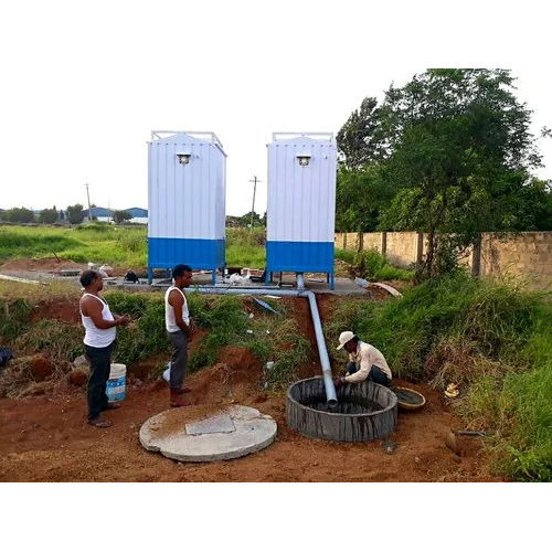 Steel Readymade Toilet Cabin