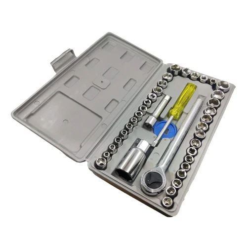 Multicolored 40 Pcs Combination Socket Wrench Set