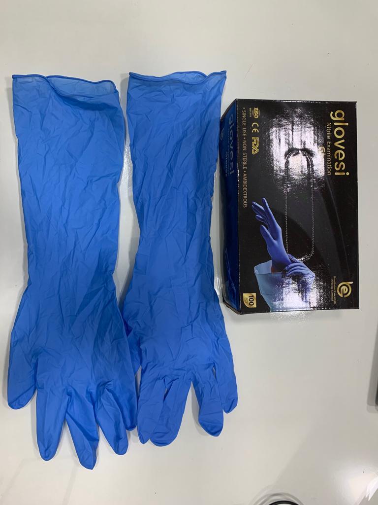 16 inches Elbow Length Nitrile Gloves