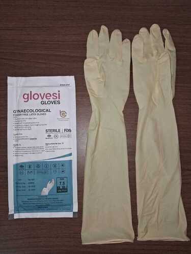 White Latex Gynaecological Gloves