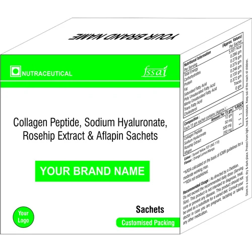 Collagen Peptide sachets Sodium Hyaluronate Rosehip Extract  Aflapin