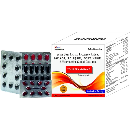 Grape Seed Extract Lycopene Vitamin A Vitamin B1Vitamin B6 Vitamin B12 Folic Acid Zinc