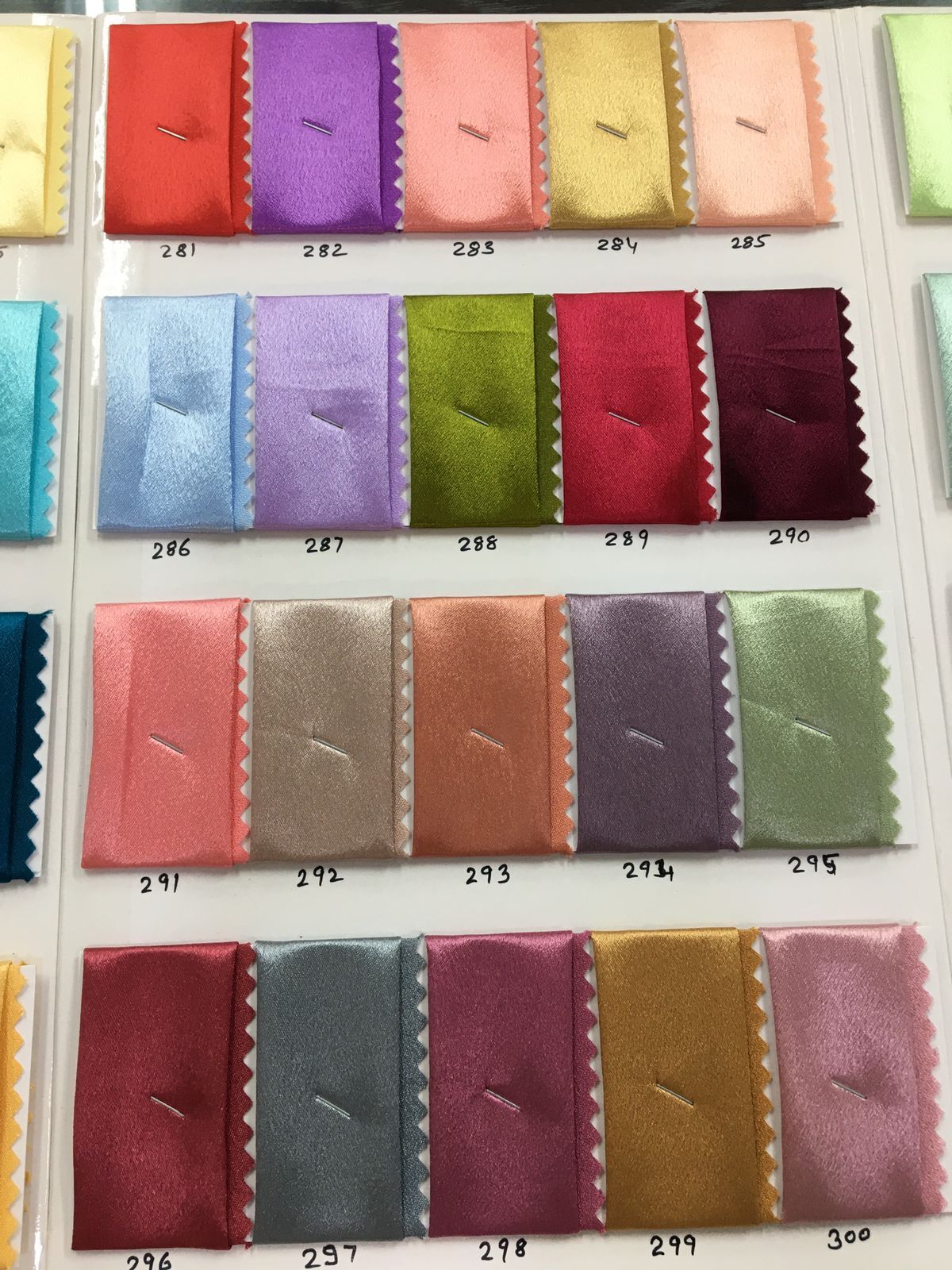 moss satin crepe fabrics