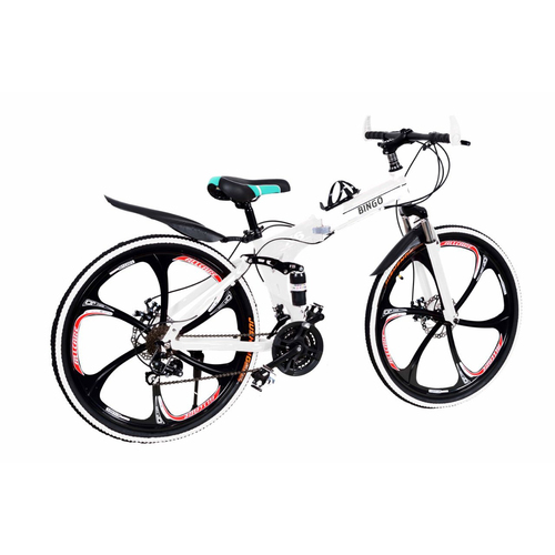 21 GEARS WHITE FOLDING CYCLE
