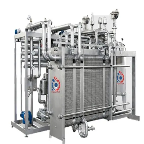 Silver Stainless Steel Milk Pasteurization Plant