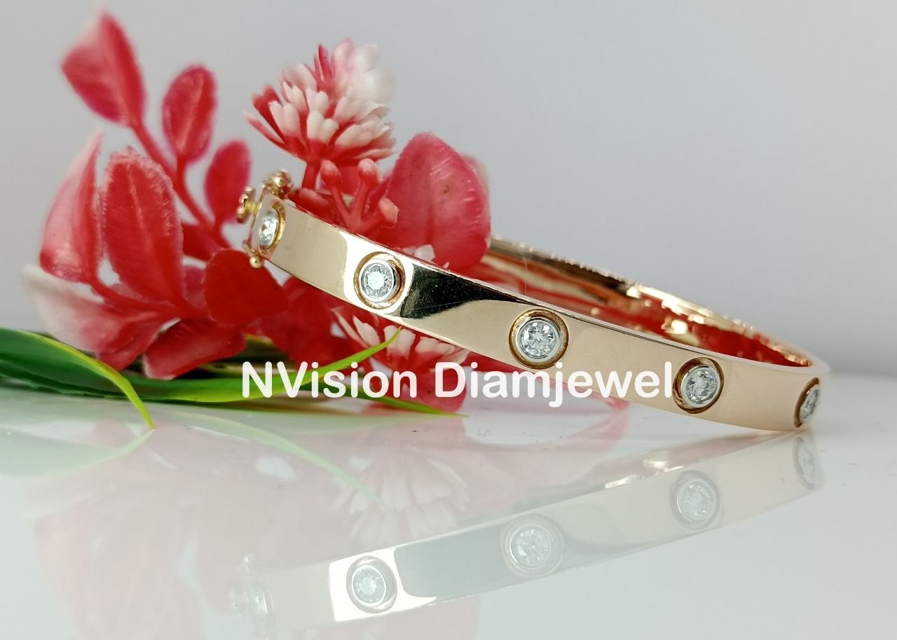 Rose Gold Natural Diamond Bracelet