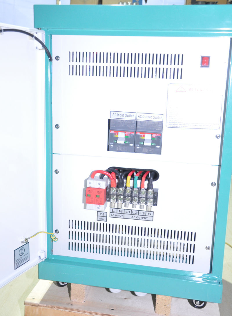 30 hp (25 kW) 220V single phase to 480V three phase converter 1 phase to 3 phase converter