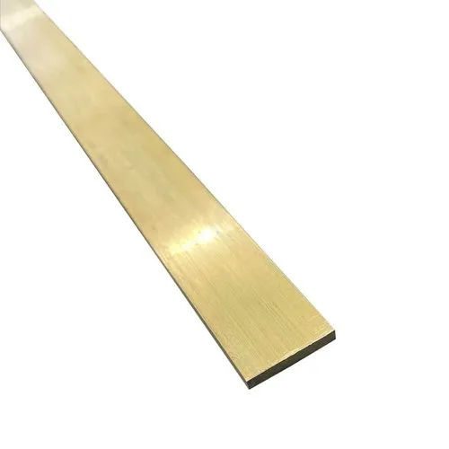 Brass Flat Bar Length: 3  Meter (M)