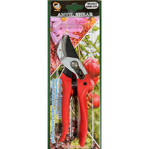 Red-Silver Taiwan Made Pruning Shear